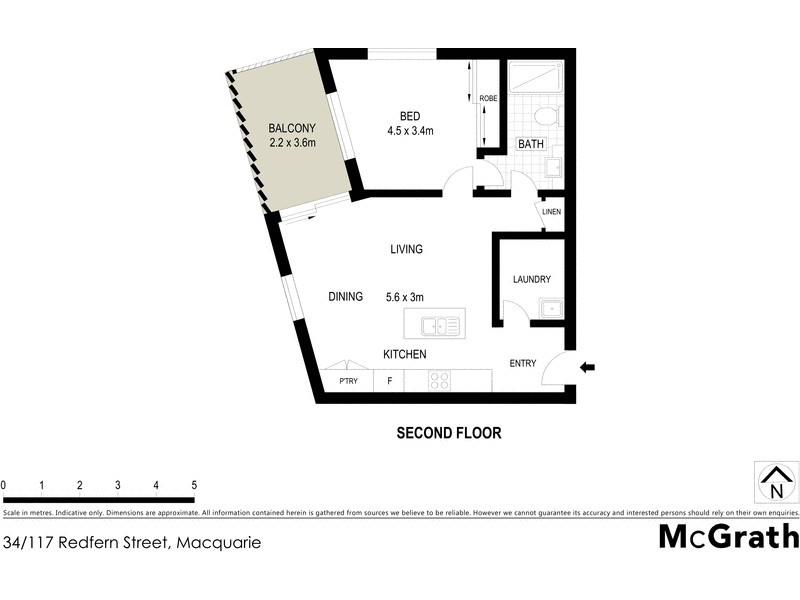 34/117 Redfern Street, Macquarie ACT 2614 Floorplan