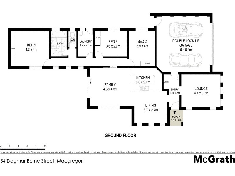 54 Dagmar Berne Street, Macgregor ACT 2615 Floorplan