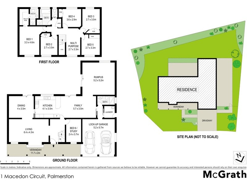 1 Macedon Crescent, Palmerston ACT 2913 Floorplan