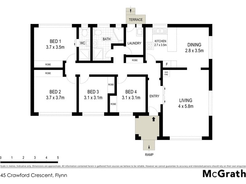 45 Crawford Crescent, Flynn ACT 2615 Floorplan