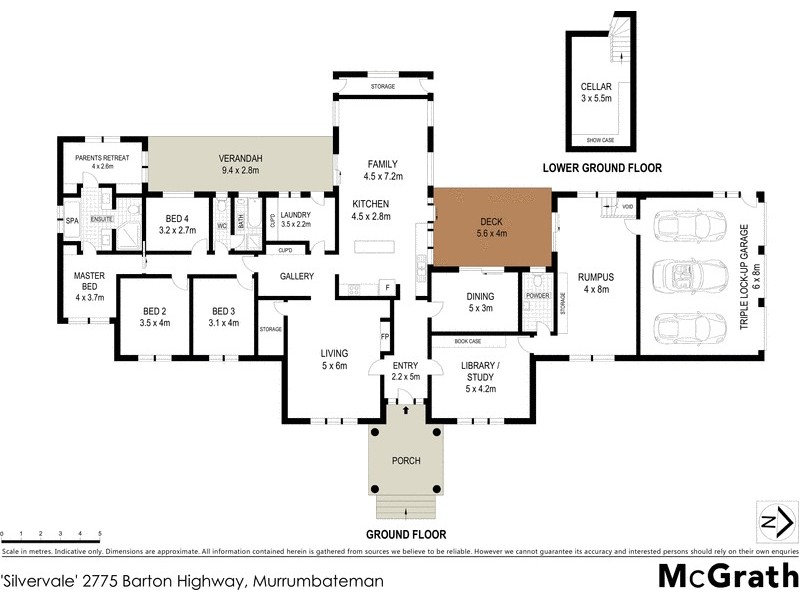 ‘Silvervale’ 2775 Barton Highway, Murrumbateman NSW 2582 Floorplan