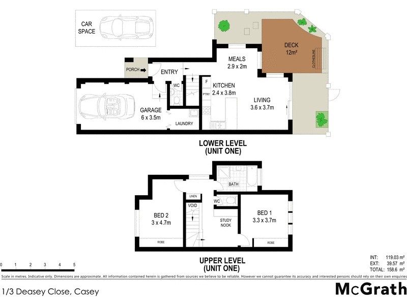 1/3 Deasey Close, Casey ACT 2913 Floorplan