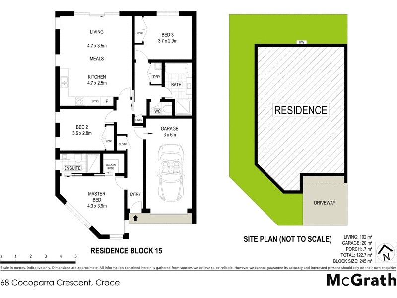 68 Cocoparra Crescent, Crace ACT 2911 Floorplan