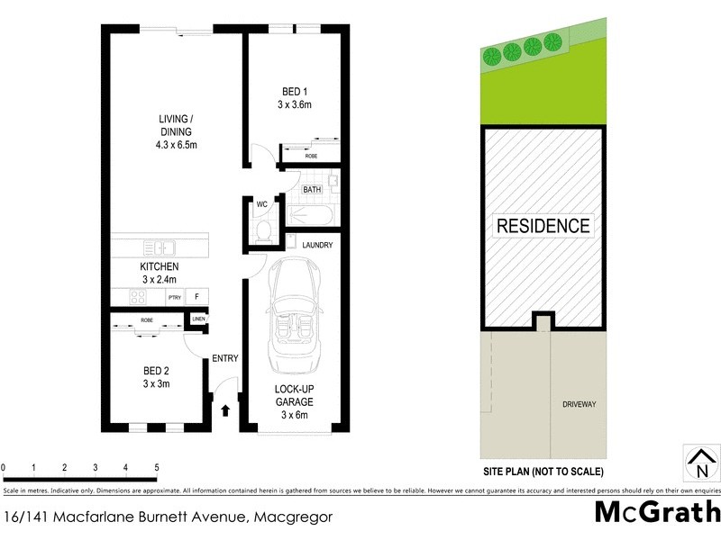 16/141 Macfarlane Burnett Avenue, Macgregor ACT 2615 Floorplan
