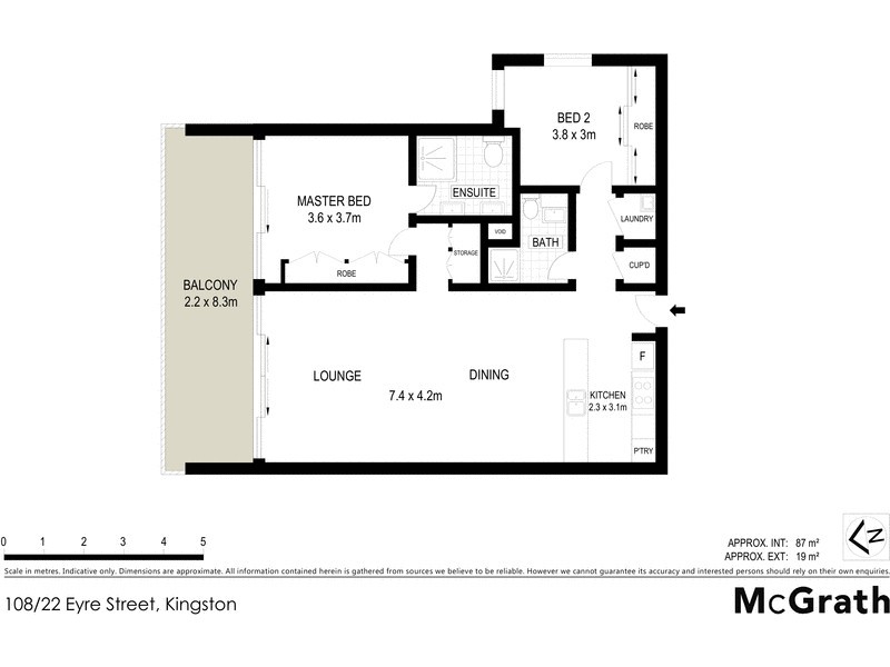 108/22 Eyre Street, Kingston ACT 2604 Floorplan