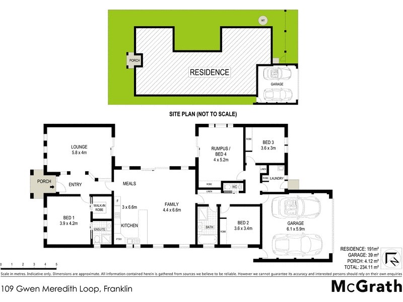 109 Gwen Meredith Loop, Franklin ACT 2913 Floorplan