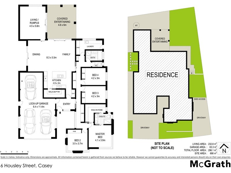 6 Housley Street, Casey ACT 2913 Floorplan