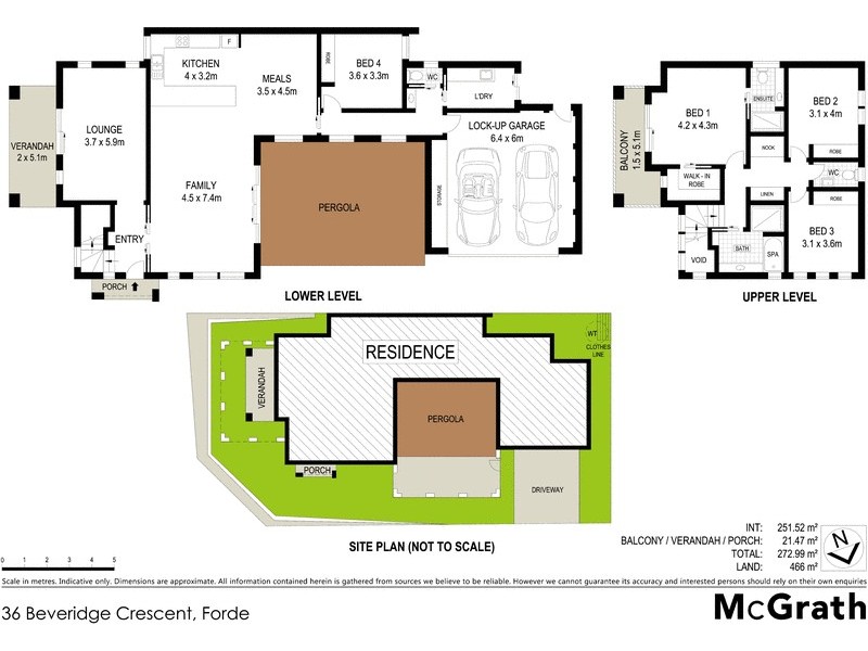 36 Beveridge Crescent, Forde ACT 2914 Floorplan