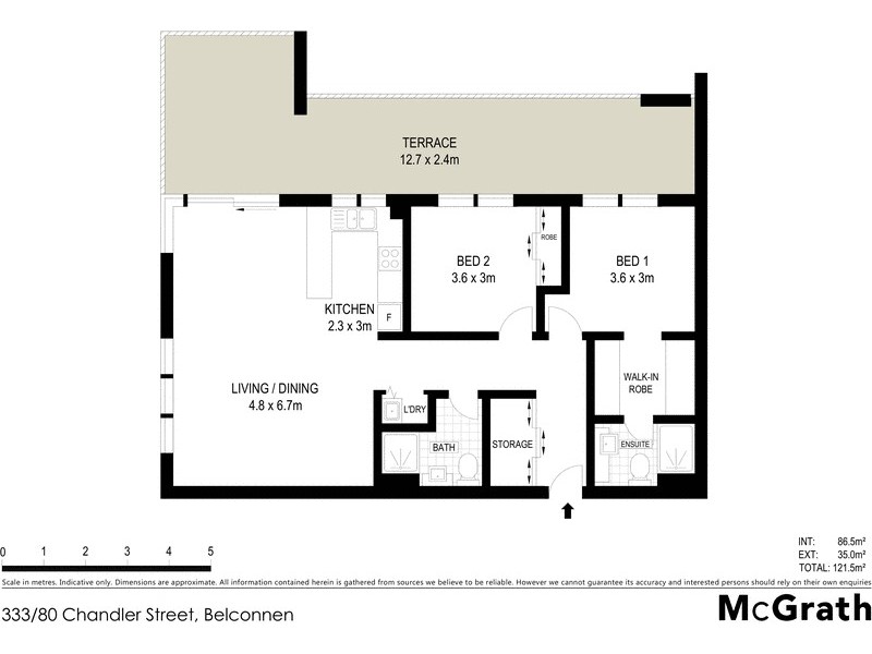 333/80 Chandler Street, Belconnen ACT 2617 Floorplan