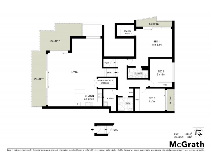 43/3 Gordon Street, City ACT 2601 Floorplan