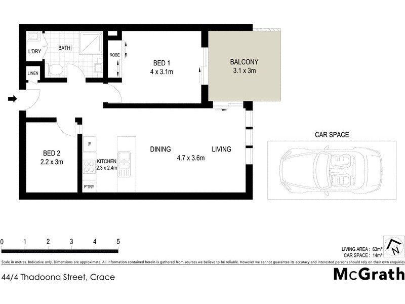 44/4 Thadoona Street, Crace ACT 2911 Floorplan