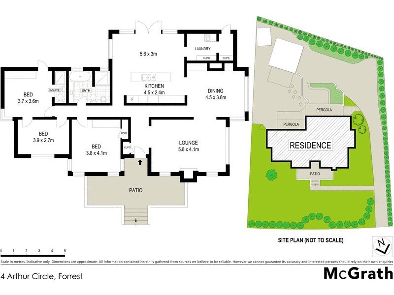 4 Arthur Circle, Forrest ACT 2603 Floorplan