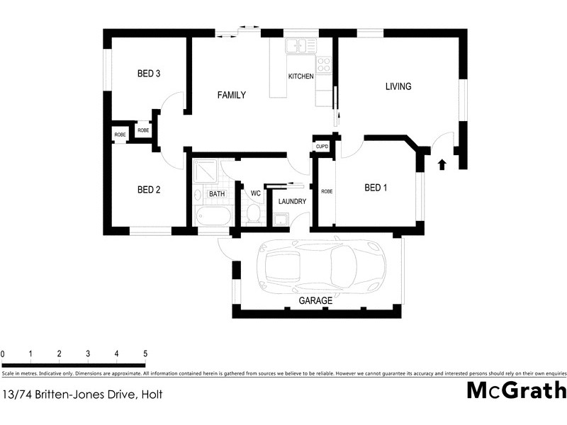13/74 Britten-Jones Drive, Holt ACT 2615 Floorplan
