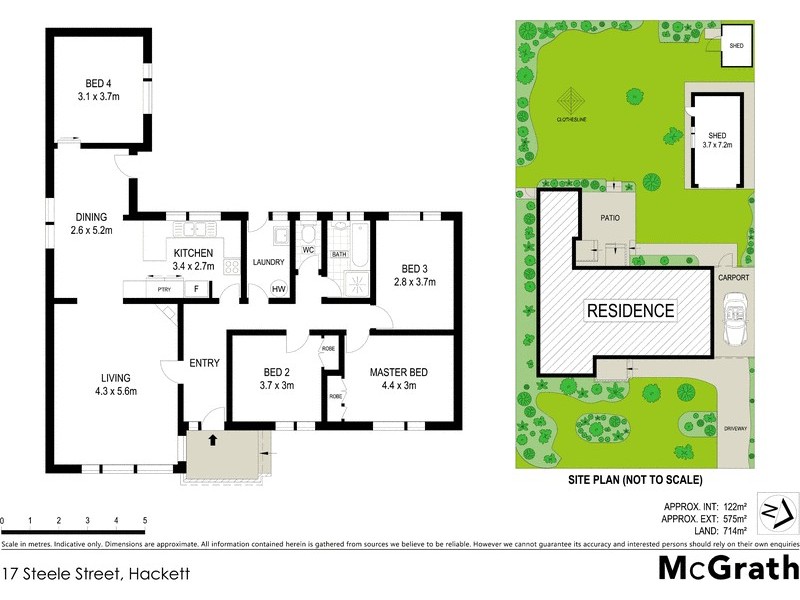 17 Steele Street, Hackett ACT 2602 Floorplan