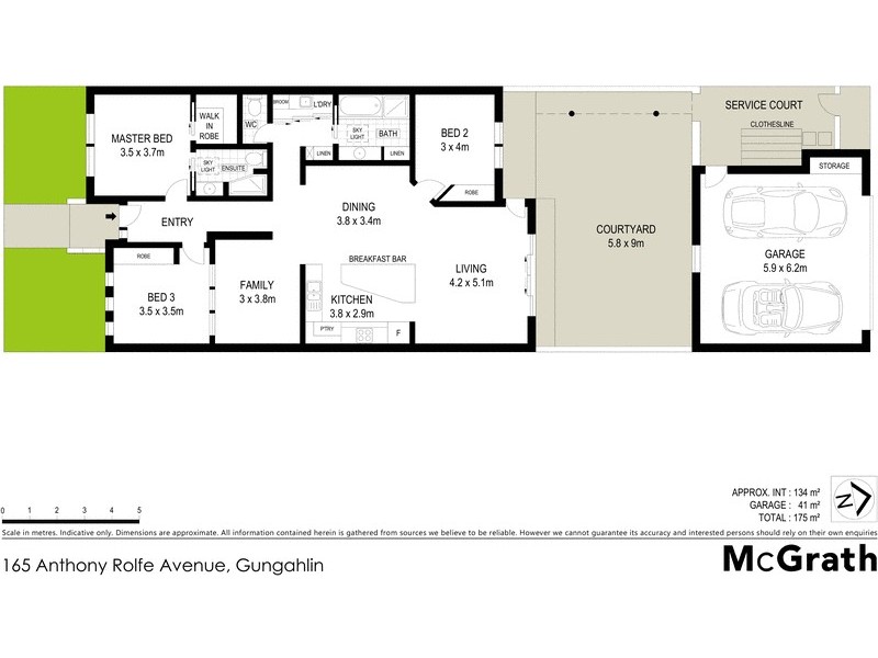 165 Anthony Rolfe Avenue, Gungahlin ACT 2912 Floorplan
