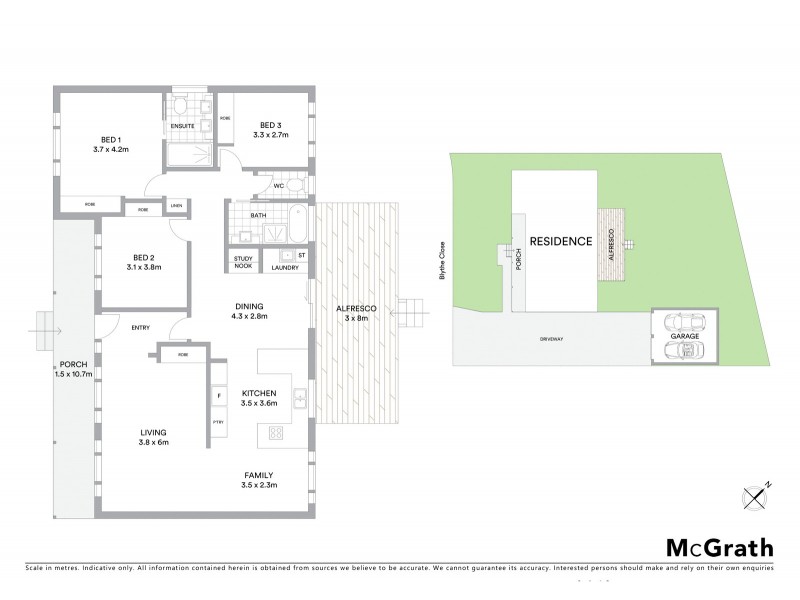 13 Blythe Close, Kaleen ACT 2617 Floorplan