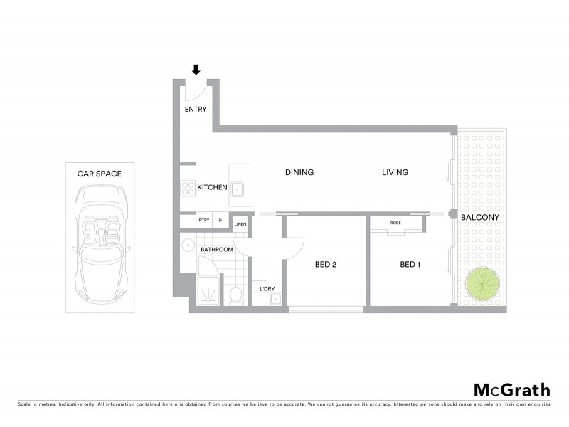 16/21 Eastlake Parade, Kingston ACT 2604 Floorplan