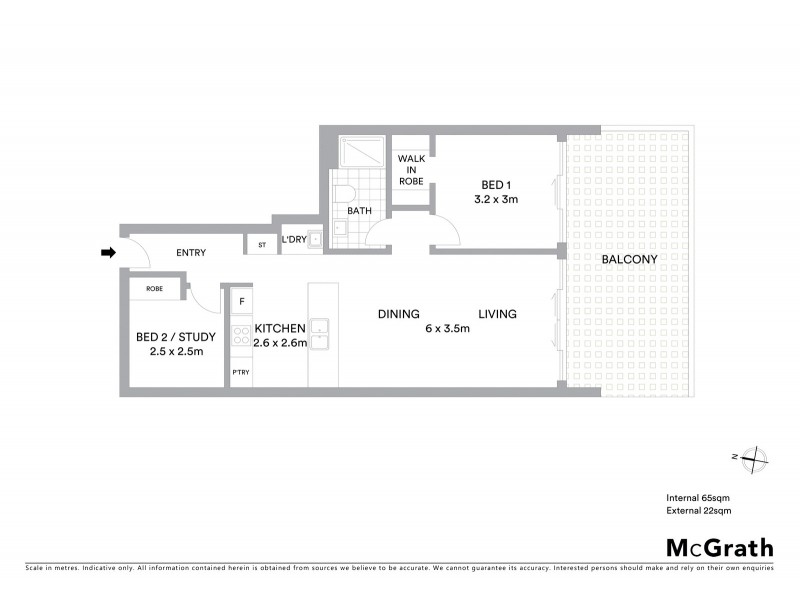 18/38 Mort Street, Braddon ACT 2612 Floorplan