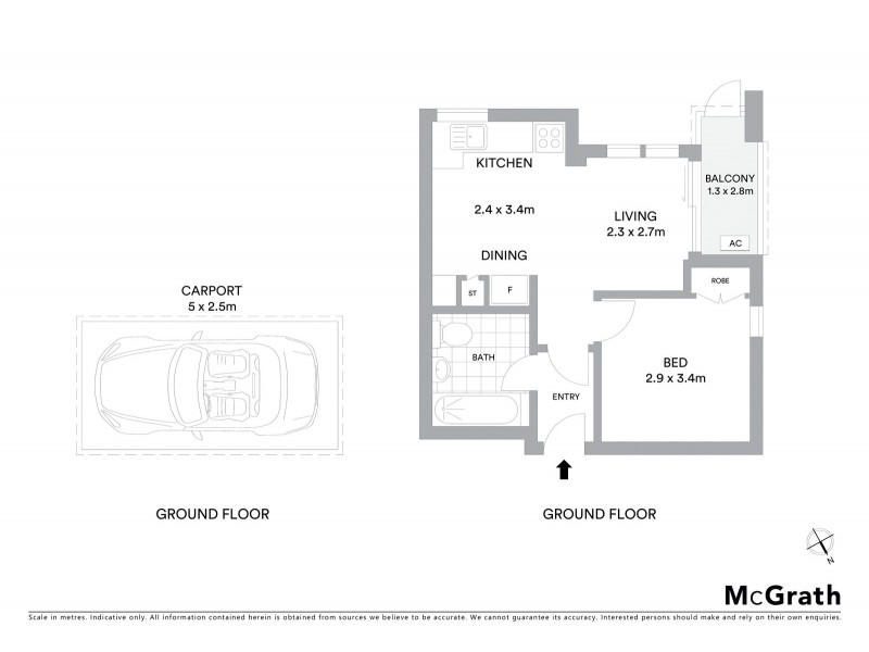 2A/111 Knox Street, Watson ACT 2602 Floorplan
