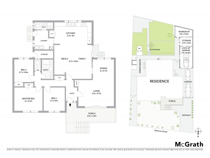 133 Badimara Street, Fisher ACT 2611 Floorplan