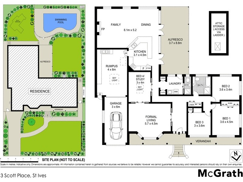 3 Scott Place, St Ives NSW 2075 Floorplan