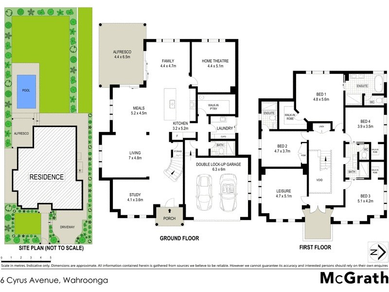6 Cyrus Avenue, Wahroonga NSW 2076 Floorplan