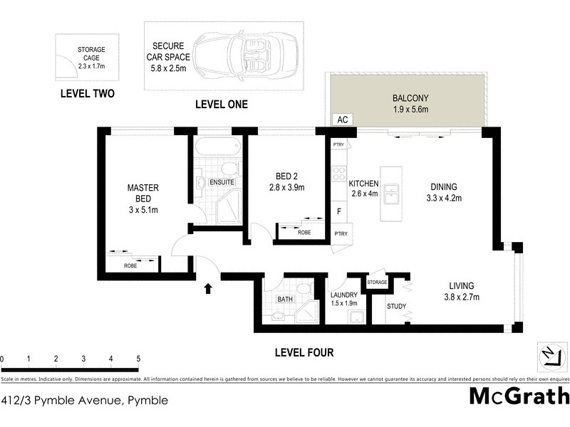 412/3 Pymble Avenue, Pymble NSW 2073 Floorplan