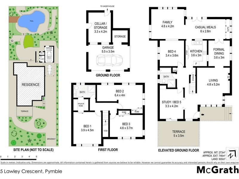 5 Lawley Crescent, Pymble NSW 2073 Floorplan