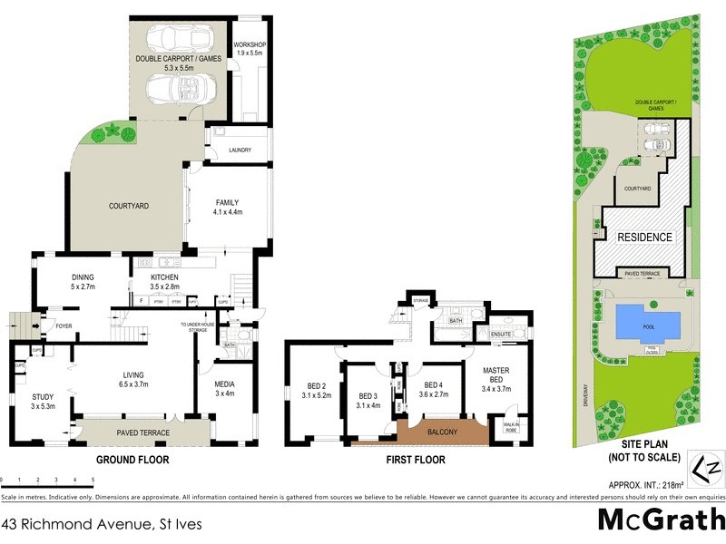 43 Richmond Avenue, St Ives NSW 2075 Floorplan