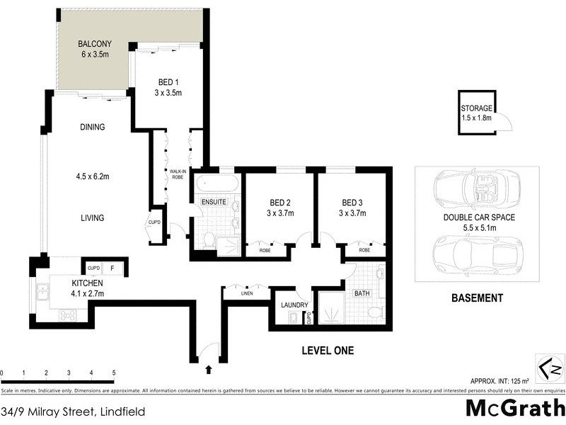 34/9 Milray Street, Lindfield NSW 2070 Floorplan