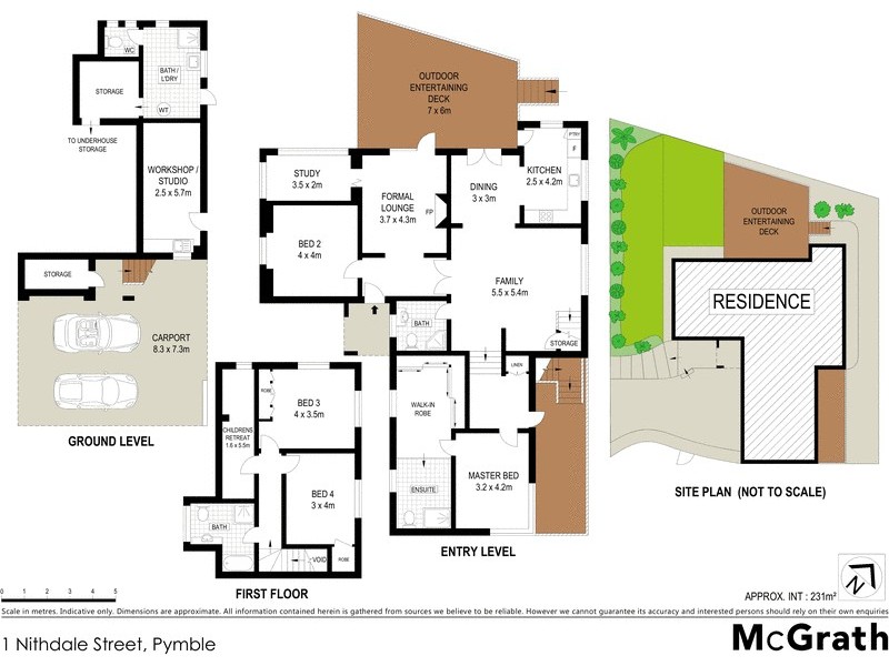 1 Nithdale Street, Pymble NSW 2073 Floorplan