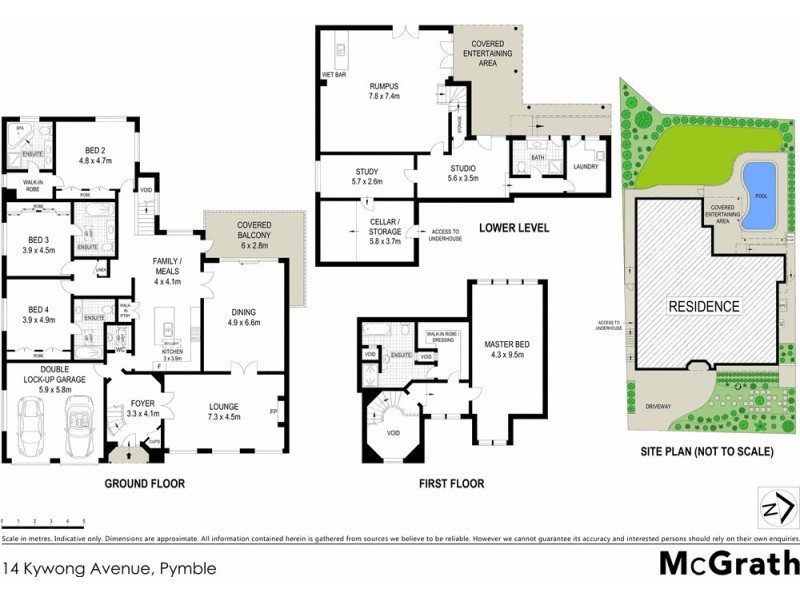 14 Kywong Avenue, Pymble NSW 2073 Floorplan