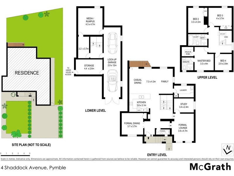 4 Shaddock Avenue, Pymble NSW 2073 Floorplan