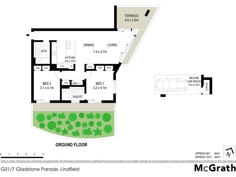 G01/7 Gladstone Parade, Lindfield NSW 2070 Floorplan