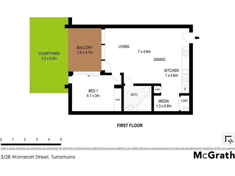 3/2B Womerah Street, Turramurra NSW 2074 Floorplan