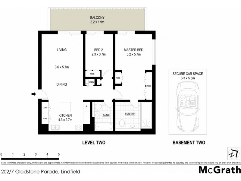 202/7 Gladstone Parade, Lindfield NSW 2070 Floorplan
