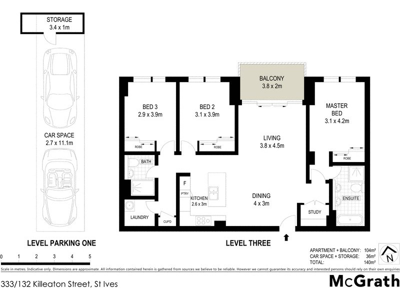 333/132 Killeaton Street, St Ives NSW 2075 Floorplan