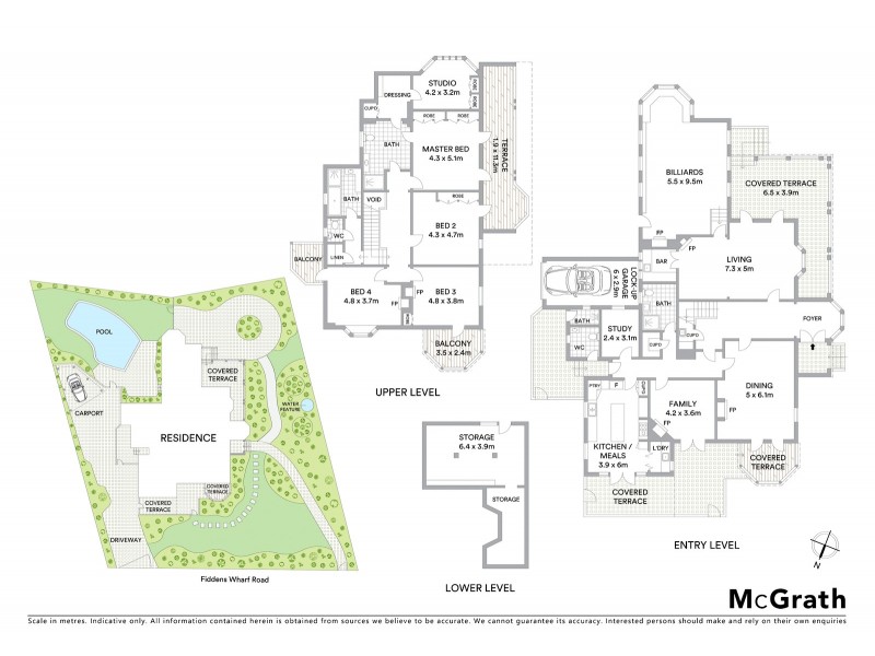 46 Fiddens Wharf Road, Killara NSW 2071 Floorplan