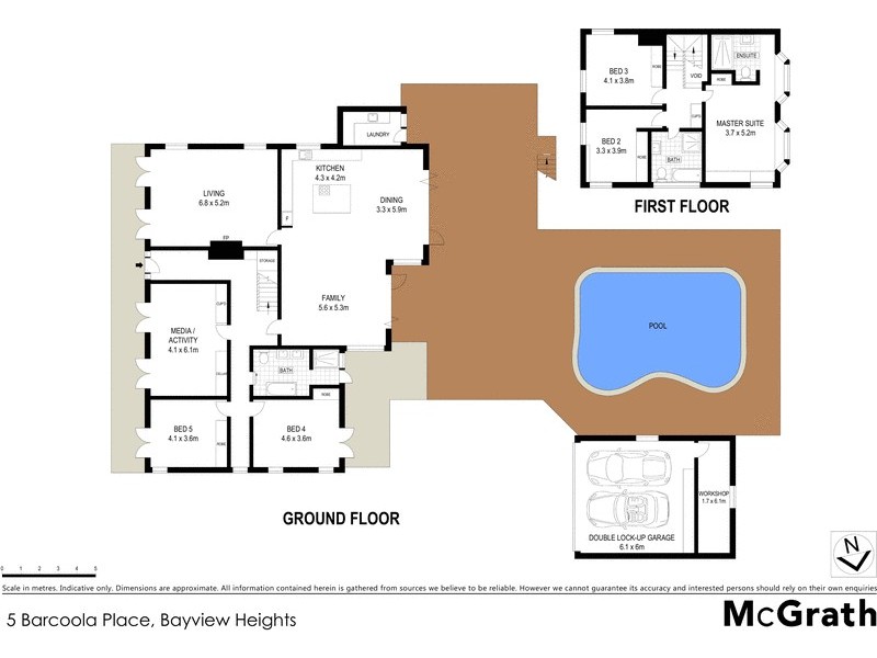 5 Barcoola Place, Bayview NSW 2104 Floorplan