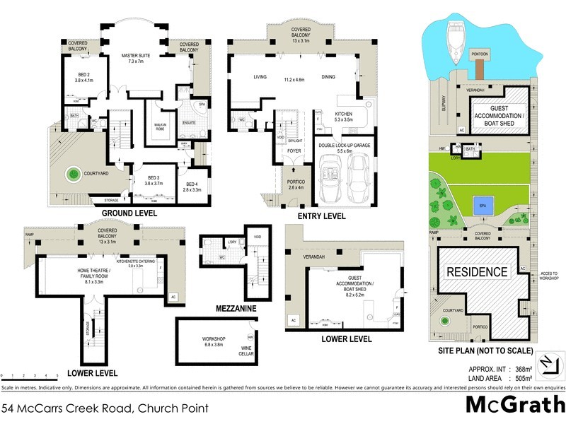 54 McCarrs Creek Road, Church Point NSW 2105 Floorplan