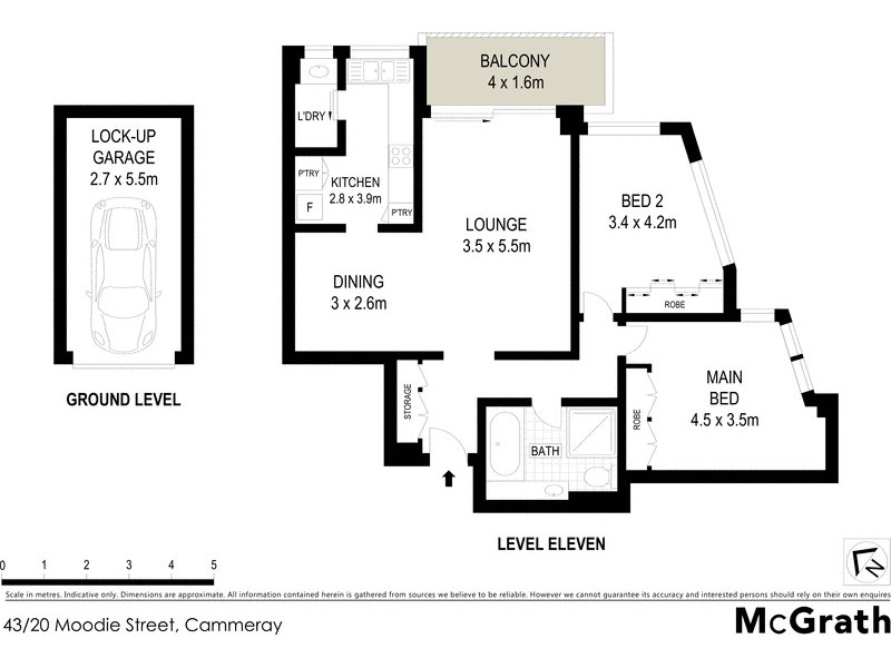 43/20 Moodie Street, Cammeray NSW 2062 Floorplan