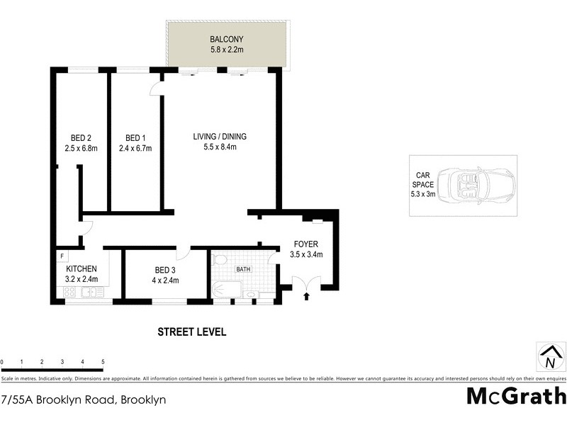 7/55A Brooklyn Road, Brooklyn NSW 2083 Floorplan