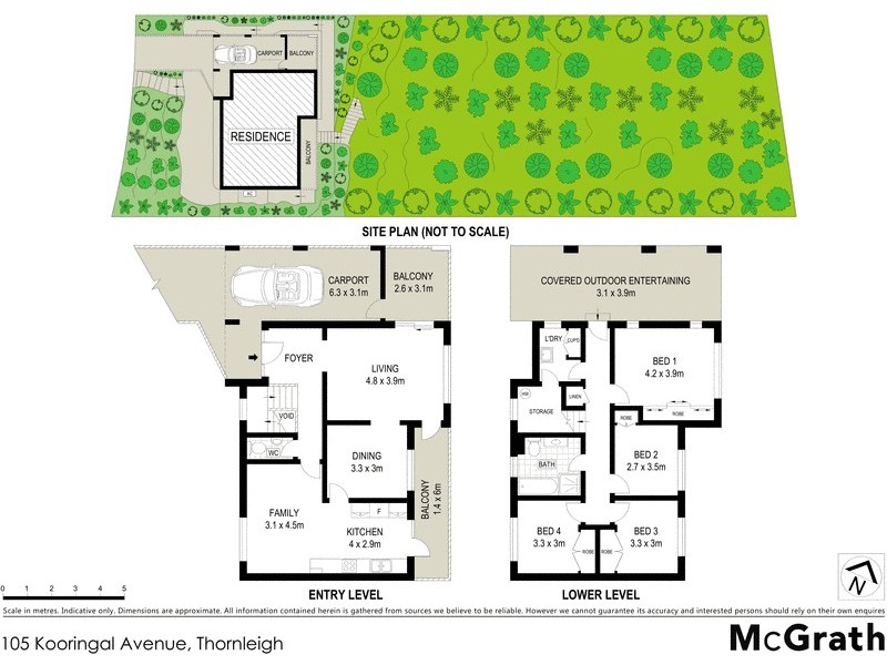 105 Kooringal Avenue, Thornleigh NSW 2120 Floorplan