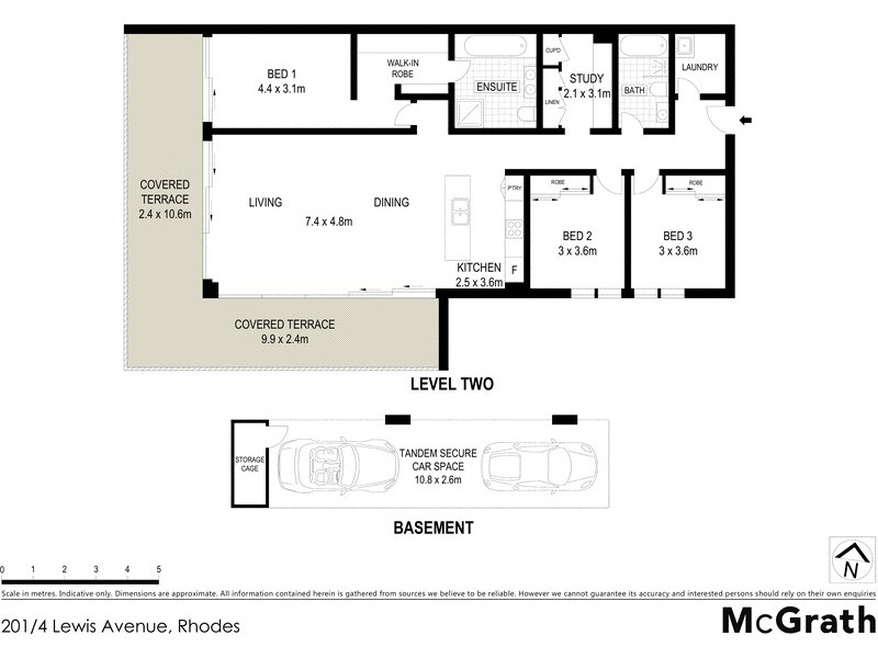201/4 Lewis Avenue, Rhodes NSW 2138 Floorplan