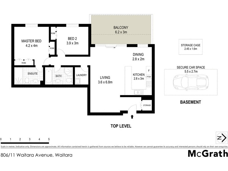 806/11 Waitara Avenue, Waitara NSW 2077 Floorplan