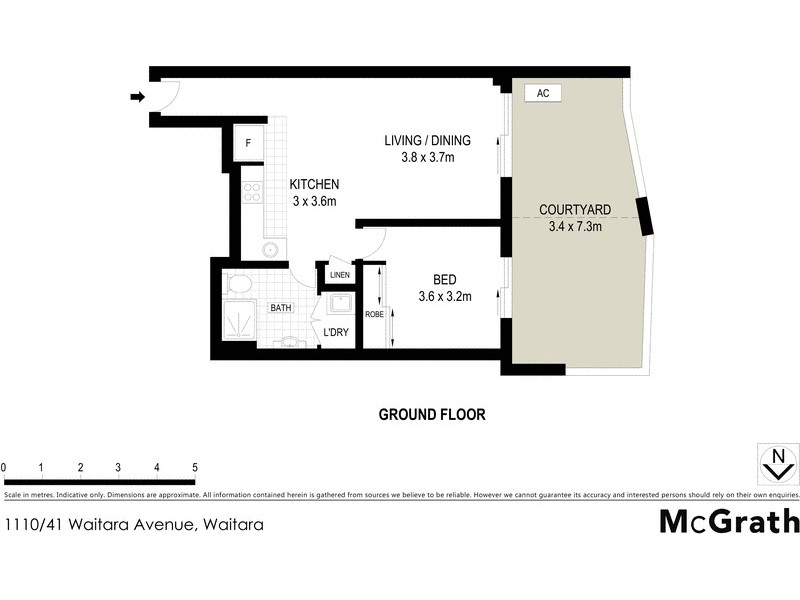 1110/41 Waitara Avenue, Waitara NSW 2077 Floorplan
