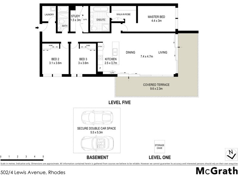 502/4 Lewis Avenue, Rhodes NSW 2138 Floorplan