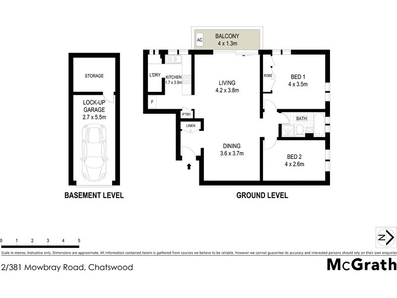 2/381 Mowbray Road, Chatswood NSW 2067 Floorplan