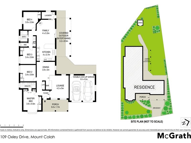109 Oxley Drive, Mount Colah NSW 2079 Floorplan