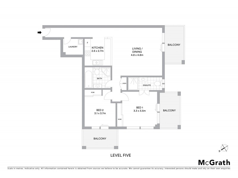 513/3 Orara Street, Waitara NSW 2077 Floorplan